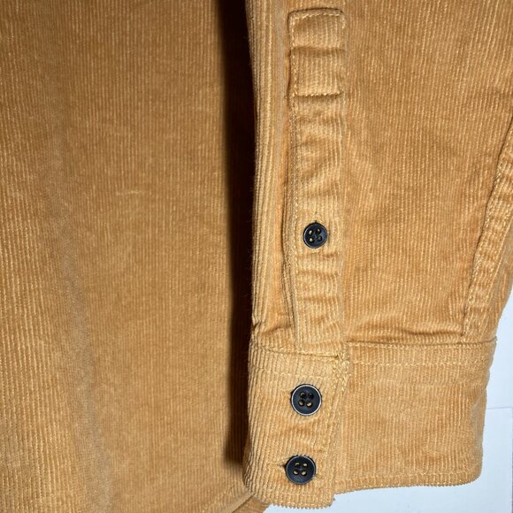 OLD RANCH Women's Size Medium Corduroy Coat Jacket Mustard Yellow With Pockets - Picture 5 of 10